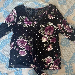 Lacy Floral Blouse